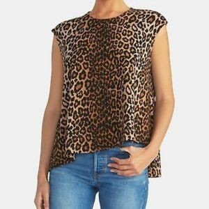 💥RARE💥 Rachel Roy Leopard Asymmetrical Top XXL